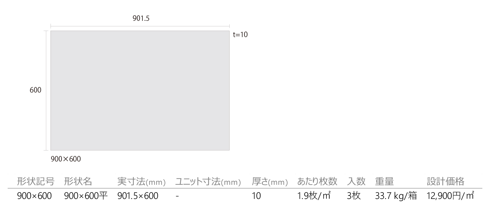 ボード［BOD］形状図画像1