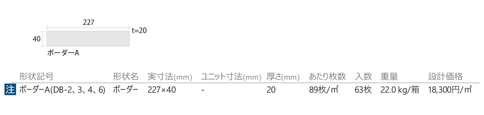 パプリカボーダー［DB］形状図画像1