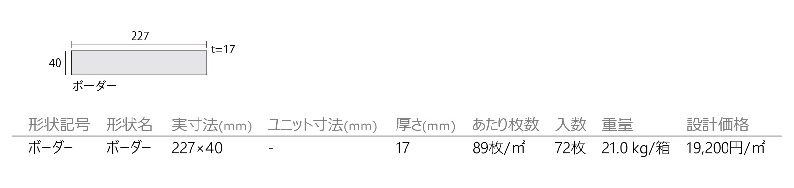 リークボーダー［LG］形状図画像1