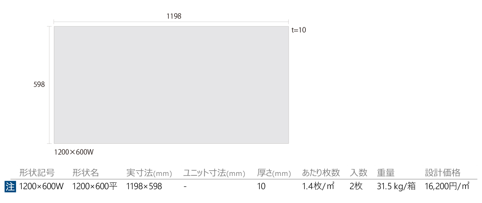 ピエトラデグレ［PTG］形状図画像1