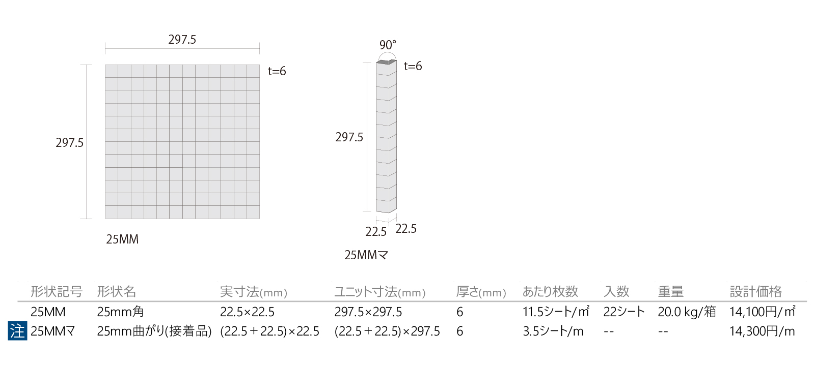 ローズモザイク［QRM］形状図画像1