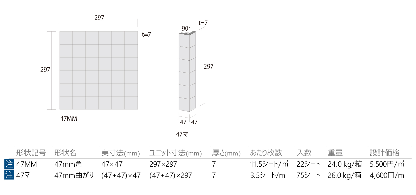 スノーライン・Ｗシリーズ［SNW］形状図画像1