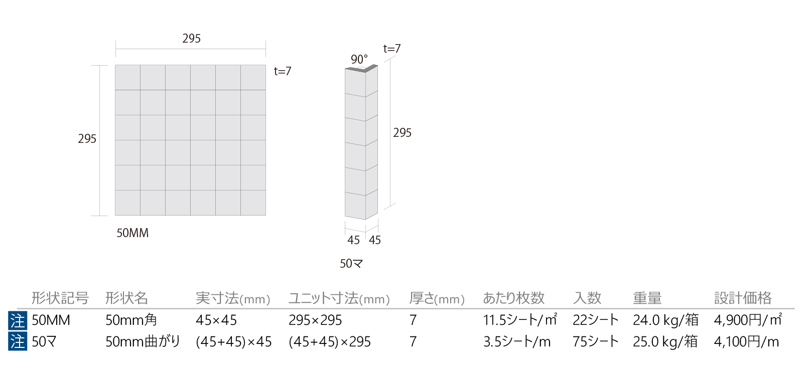 スノーライン・Ｗシリーズ［SNW］形状図画像1